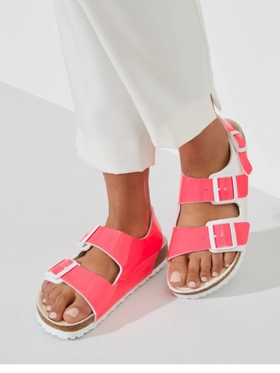 Birkenstock Shoes - Birkenstock Milano Sandals in Neon Pink